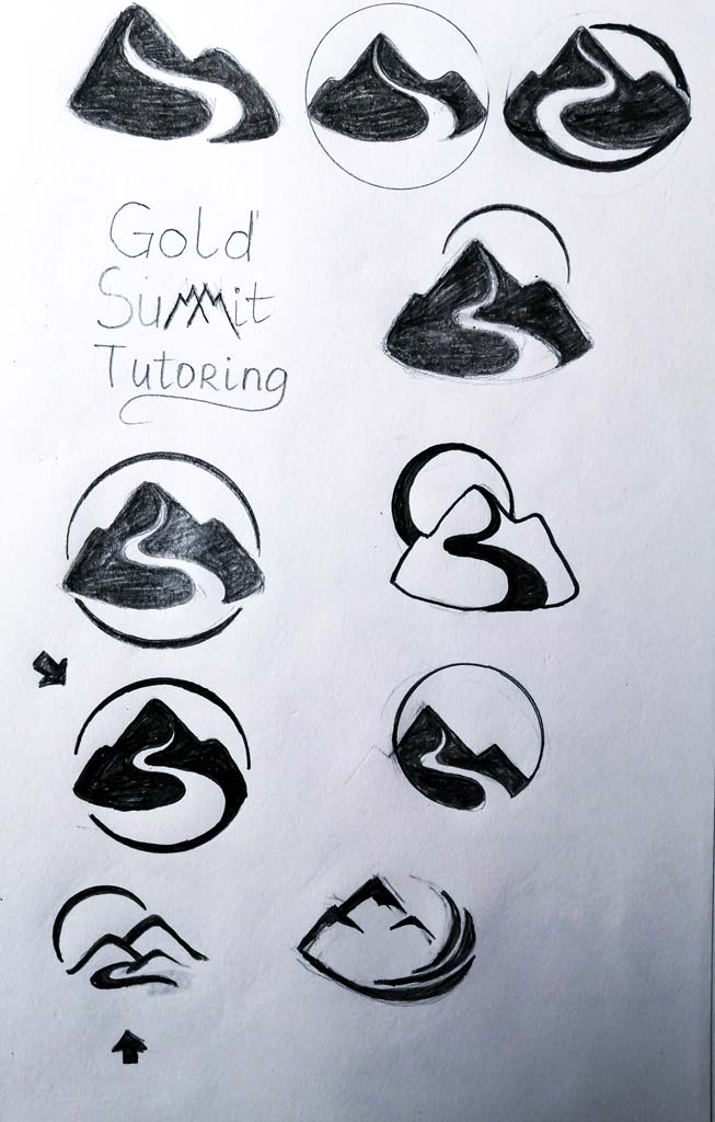 Logo design for Gold Summit Tutoring by Alina Demidova